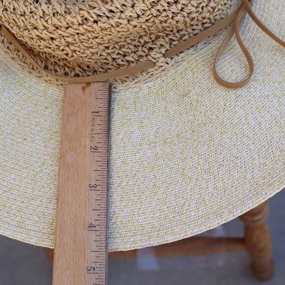 The Scala Collection Packable Beach Travel Crocheted Sun Hat Women - Picture 10 of 14